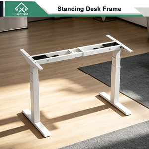 Bureau électrique ergonomique entièrement personnalisable avec cadre réglable en hauteur à double moteur pour position assise ou debout - Product Image 1