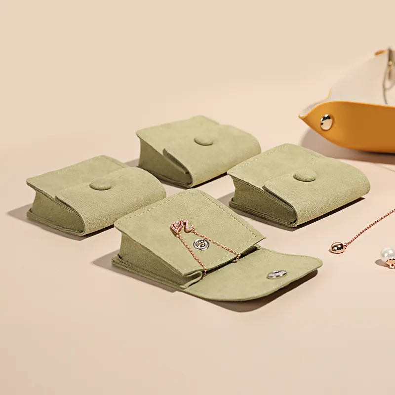 Benutzer definiertes Logo Exquisite Samt Schmucks cha tulle Geschenk aufbewahrung Kleine Schmuck verpackungs taschen