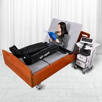 Máquina de Compresión Neumática Negra de 12 Cámaras Premium para Drenaje Linfático y Recuperación Muscular para Atletas