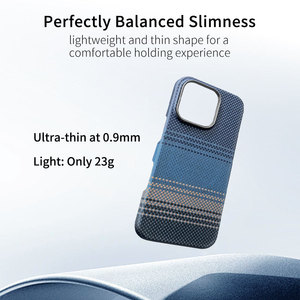 Funda Magnética Ultrafina a Prueba de Golpes para Teléfono, de Fibra de Aramida, Compatible con iPhone 15/16 Pro Max, con Fibra de Carbono de Lujo - Product Image 3