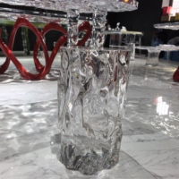 Table basse en acrylique pour la maison, design moderne, version multicolore blanche, meubles de salon
