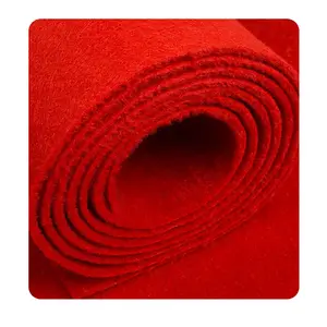 Plastic Cover Film Coated Event Fair Wedding Aisle Runner Carpet Rolls Grey Color Thick Carpet For Indoor Outdoor Usage