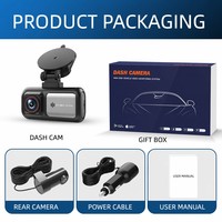 Caméra de tableau de bord 4K HD à double objectif avec ADAS, vision nocturne, écran IPS, grand angle 170°, adhésif 3M et support à ventouse – Vente directe usine