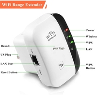 Repetidor WiFi de 300Mbps, extensor de señal Wifi, amplificador de 4 antenas, repetidor Wifi de 300Mbps, extensor de rango inalámbrico 4G