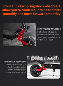Hot 10-Inch Adults Scooter High Speed 50km/h 1000W Brushless Lithium Dual Suspension Foldable Waterproof NFC Boot-Up - Product Image 4
