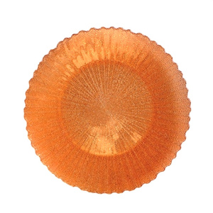 Pengisi daya bentuk bunga merah anggur pelat pengisi daya emas untuk kaca pernikahan - Product Image 5
