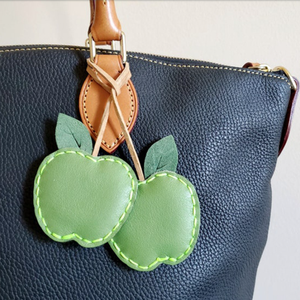 Vui tươi <span class=keywords><strong>Apple</strong></span> Shaped Keychain Mua sắm mini PU da táo túi quyến rũ Dễ Thương Trái cây túi quyến rũ - Product Image 6