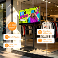Pantalla LCD Semi-Exterior de Diseño Modular, 3000 Nits de Alto Brillo para Escaparates, Pantalla Publicitaria con Sensor de Luz Automático