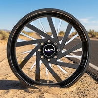 Jantes en alliage forgé sur mesure de 20 pouces à rayons en H, en alliage d'aluminium T6061, concaves profondes, pour SUV et pick-up de luxe