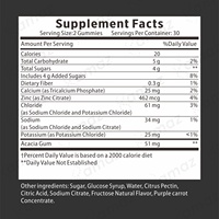 Gommes électrolytiques Amaz avec 6 électrolytes essentiels, vitamines et magnésium pour l'endurance sportive et l'hydratation