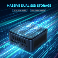 Mini PC Multifuncional Nuevo, 16GB 512GB, 3 *USB 3.0 Tipo-C, 1G Gigabit, 2*RJ45, AMD Ryzen R5-6600H R7-6800H
