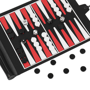 Spot Acrylic Ludo Board Western Style Black and White Double Color Unisex <b>Roll</b> Storage - Product Image 3
