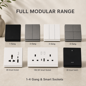Prise intelligente Tuya Zigbee WiFi, type 86, 1, 2, 3 ou 4 voies, 13A, prise murale, 20W PD Type C, charge rapide, moniteur d'énergie, compatible Alexa et <span class=keywords><strong>Google</strong></span> - Product Image 2