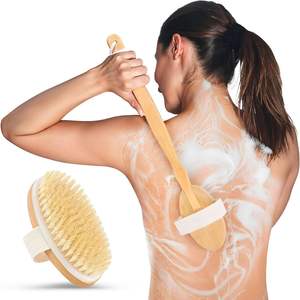 Setole naturali per il corpo spazzolino da doccia Cellulite esfoliante spazzola da bagno per una pelle più liscia - Product Image 6