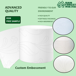Papel Higiénico Personalizado al por Mayor de 2, 3 y 4 Capas, Papel Higiénico Suave con Relieve, 100% Pulpa Virgen, Rollo de Papel Higiénico Sanitario - Product Image 2