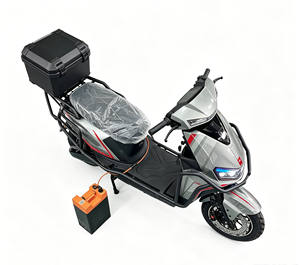 Scooter de livraison de nourriture à grande vitesse Jiuyang 72v 3000w avec grand coffre arrière, cyclomoteur électrique pour adultes - Product Image 4