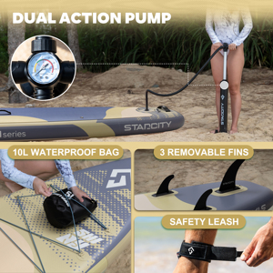 Planches de surf gonflables en gros, paddleboards 420lbs pour <span class=keywords><strong>2</strong></span> <span class=keywords><strong>personnes</strong></span>, planches de loisirs polyvalentes pour surfeurs experts, planches à ondes - Product Image 5
