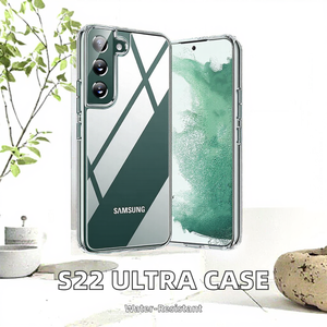 Sublimazione personalizzata per <span class=keywords><strong>Samsung</strong></span> per Galaxy S22 Ultra custodia per telefono trasparente antiurto copertura in vetro temperato per S22/S22 Plus - Product Image 2