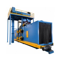 Machine de sablage continu pour la production en série