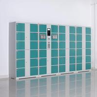 Armario de acero tipo – casier à bagages intelligent à ramassage automatique avec code, casier de livraison de colis, casier à code à barres