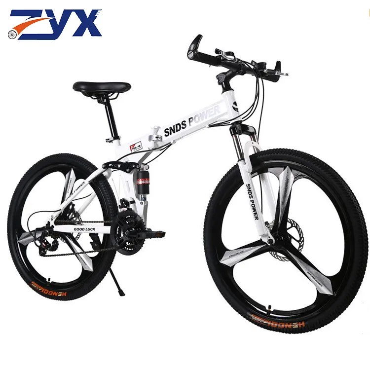 ZYX पुरुषों 26 के लिए तह बाइक साइकिल पर्वत बाइक 26 इंच डाउनहिल पर्वत तह बाइक