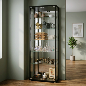 Vitrina de vidrio de diseño moderno TMG-G29 para sala de estar, hotel, oficina y entrada de casa, con iluminación. - Product Image 1