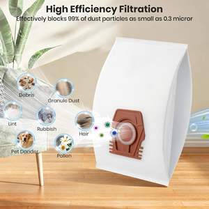 Bolsa de Repuesto para Aspiradora Eléctrica de Alta Eficiencia y Ecológica con Logotipo Personalizado Directo de Fábrica para Mieles CO <span class=keywords><strong>HyClean</strong></span> - Product Image 3