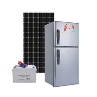 Réfrigérateur à double porte de 118 litres à énergie solaire, très vendu au Moyen-Orient, garantie de satisfaction