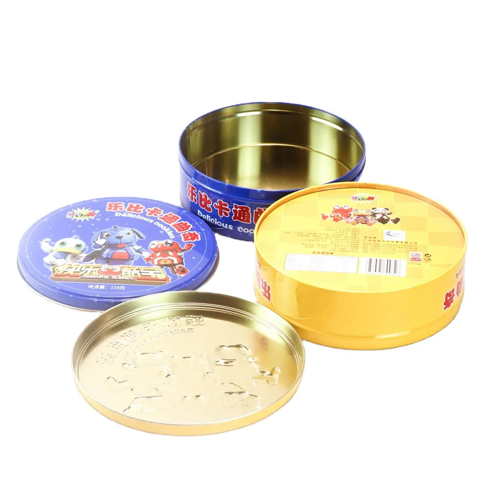 Wholesale Custom Printed Round Tin Can Food Cans Candles Metal Can For Package