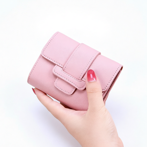 Wriza Women's Tri Fold <b>Wallet</b> Letter Card Holder Coin Purse Portable Fashion Bag Daily Use <b>Compact</b> PU Leather RFID Protection - Product Image 1
