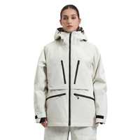 Veste de ski unisexe pour sports d'hiver en plein air, snowboard, chaude, respirante, imperméable, coupe-vent, 100% polyester, imprimé par transfert thermique, fermeture éclair