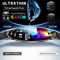 HT39 Nuevo Reloj Inteligente Ultrafino de 1.32 Pulgadas para Hombre con Linterna, GPS, Llamadas Bluetooth, NFC, Monitor de Ritmo Cardíaco, Deportivo, para Mujer