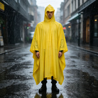 Offre Spéciale personnaliser la taille Logo adulte hommes manteau de pluie semi-transparent jetable PVC randonnée ponchos de pluie pour les femmes