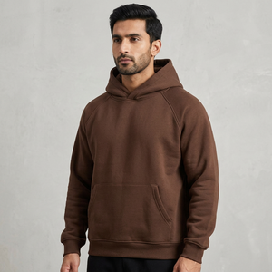 Cotton Blank Plain Luxury Cropped Hoodie <b>Pullover</b> <b>Men</b> Custom Oversize Streetwear Heavyweight <b>Men</b> Hoodies Sweatshirts - Product Image 1