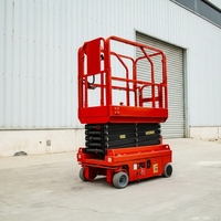 Plateforme élévatrice à ciseaux tout-terrain de 14 m avec moteur diesel, grande plateforme de chantier, assistance technique