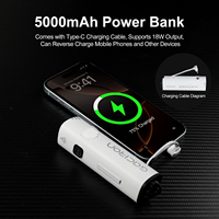 Gaciron /XIAOMAN / Lampe de vélo 5-en-1 avec câble de charge intégré, 1000 lumens, fonction de banque d'alimentation, étanche IPX6, lampe avant de vélo