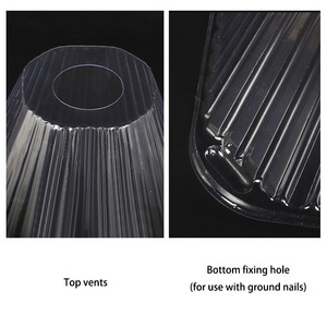 Cubierta Protectora Transparente para Plántulas de Plástico Jiuyi, Cubierta Protectora para Plántulas en Forma de Campana Contra Pájaros, Insectos y Viento para Viveros y Granjas - Product Image 4