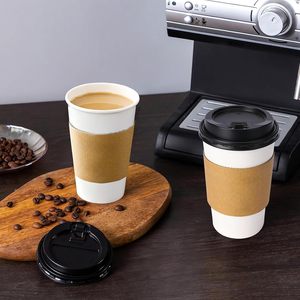Gobelets en papier pour café de 8 oz, vente en gros, gobelets en papier jetables, à paroi simple, à double paroi, gobelets en papier biodégradables pour boissons chaudes - Product Image 2