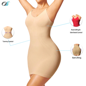<strong>Best</strong>-selling Tummy Control Adjustable Strap V Neck Seamless Shaper Full Slip <strong>Shapewear</strong> for Under <strong>Dresses</strong> - Product Image 2