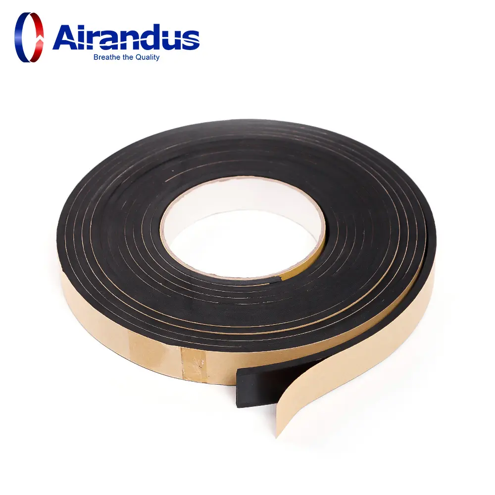 OEM heat resistant single/double sided waterproof self adhesive PE insulation rubber foam rape for building material