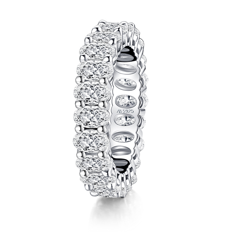Style 2  Ovale 4*6mm  Blanc