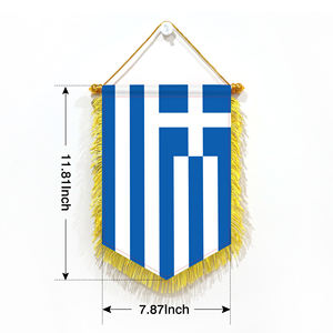 Vente <span class=keywords><strong>en</strong></span> gros nouveau style grèce 30*20cm petit fanion avec glands sur les quatre côtés - Product Image 2