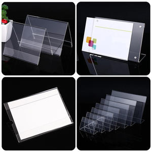 Soporte de letrero de plexiglás al por mayor, letrero de <span class=keywords><strong>libro</strong></span> de menú de restaurante de 4x6 "para tienda, soporte de letrero de mesa Acrílico - Product Image 5