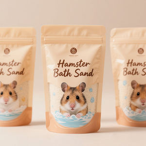 Sachet Doypack en plastique laminé personnalisé avec fermeture éclair pour l'emballage des produits de soins pour animaux de compagnie Sac de <span class=keywords><strong>sable</strong></span> pour le bain des hamsters - Product Image 6