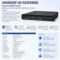 USG6625F-AC 02353WAQ Kurumsal NGFW Güvenlik Duvarı, 8xGE Combo, 4xGE RJ45, 4xGE SFP, 6x10GE SFP+, AC Güç Kaynağı