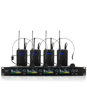 Système de microphone sans fil professionnel Biner D24 à 4 canaux avec <span class=keywords><strong>casque</strong></span> pour l'enseignement et la parole - Product Image 1