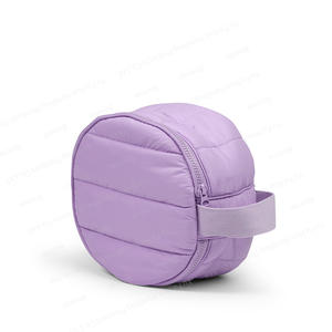 Özel <span class=keywords><strong>Mini</strong></span> su geçirmez seyahat moda yumuşak yastıklı kabarık kozmetik torbası kapitone naylon kirpi makyaj çantası - Product Image 2