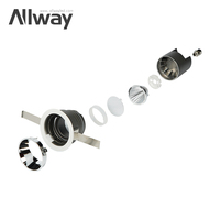 Boîtier de downlight LED encastré en aluminium anti-éblouissement à angle réglable pour intérieur moderne