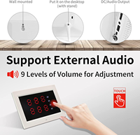 Bouton d'appel intelligent sans fil pour soignant, alerte de vibration pour les personnes âgées/patients/personnes handicapées à domicile, 1 récepteur au poignet