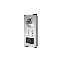 ID-kaart ontgrendeling voor 3 appartementen WiFi video deurbelcamera met 9 inch monitor multi-appartement video deurtelefoon intercomsysteem